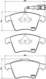 Тормозные колодки дисковые BREMBO P85082