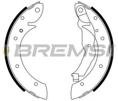 Тормозные колодки зад. BMW 3(E36) 90-00 (TRW) BREMSI GF0077 (фото 1)