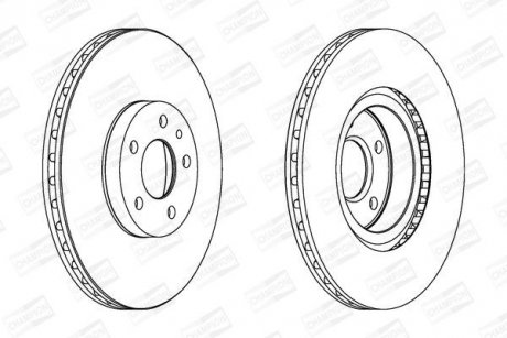 Диск гальмівний CHAMPION 561520CH (фото 1)