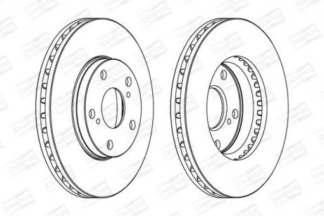 Диск гальмівний CHAMPION 561676CH (фото 1)