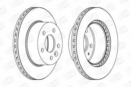 Диск гальмівний CHAMPION 562054CH (фото 1)