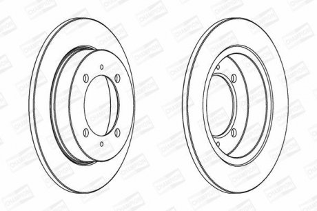 Диск гальмівний CHAMPION 562059CH (фото 1)