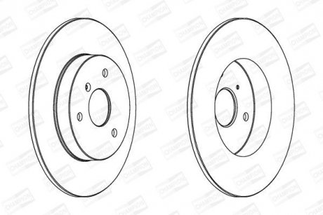 Диск гальмівний CHAMPION 562155CH (фото 1)
