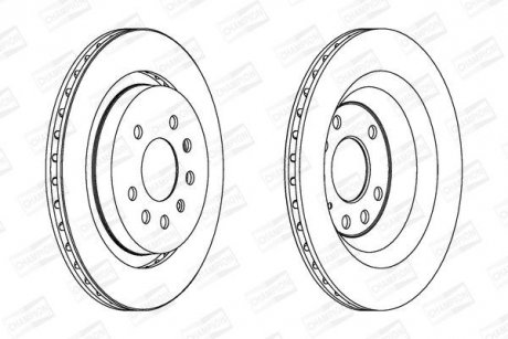 Диск гальмівний CHAMPION 562220CH (фото 1)