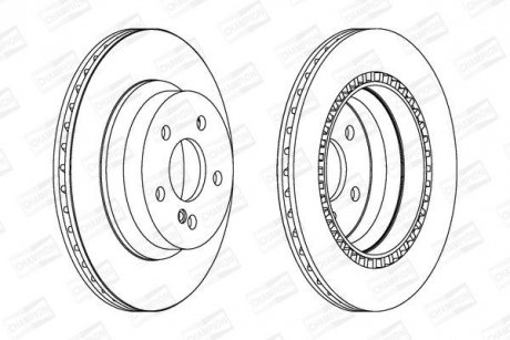 Диск гальмівний CHAMPION 562242CH (фото 1)