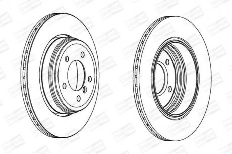 Диск гальмівний CHAMPION 562319CH (фото 1)