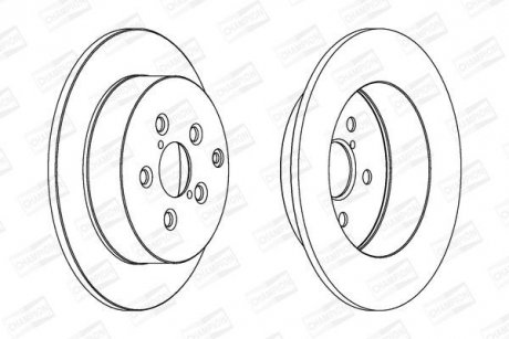 Диск гальмівний CHAMPION 562418CH (фото 1)