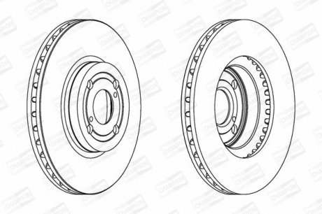 Диск гальмівний CHAMPION 562435CH