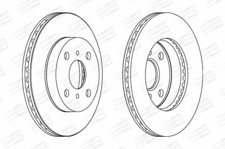 Диск гальмівний CHAMPION 562443CH (фото 1)