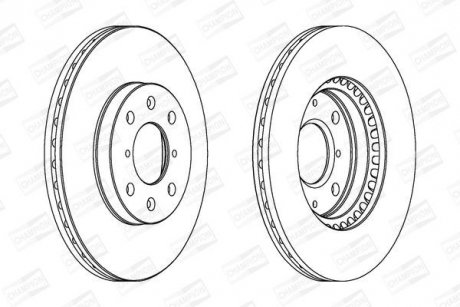 Диск гальмівний CHAMPION 562456CH (фото 1)