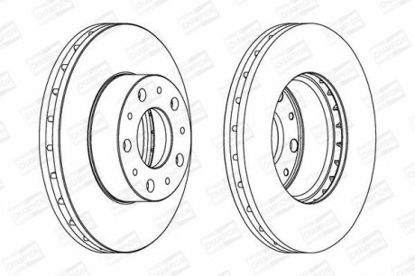 CITROEN Диск тормозной передн.Jumper,Fiat Ducato,Boxer 06- CHAMPION 562468CH