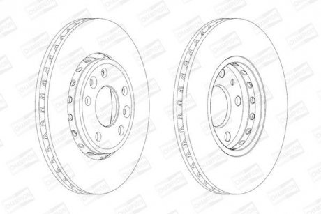 Диск гальмівний CHAMPION 562595CH (фото 1)