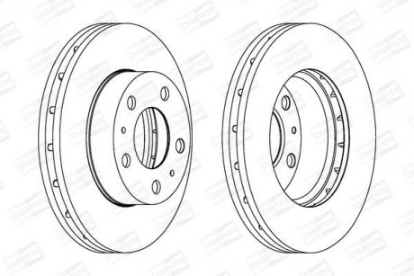 Диск гальмівний CHAMPION 562630CH-1 (фото 1)