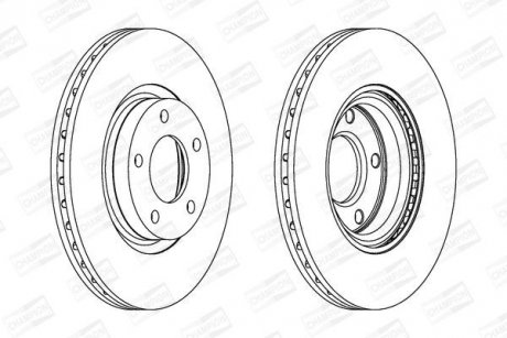 Диск гальмівний CHAMPION 562635CH (фото 1)