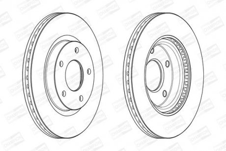 Диск гальмівний CHAMPION 562675CH (фото 1)