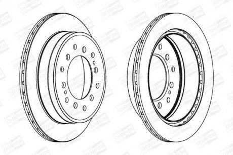 Диск гальмівний CHAMPION 562738CH (фото 1)