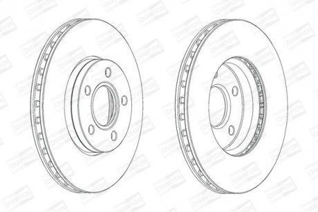 Диск гальмівний CHAMPION 562752CH (фото 1)