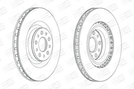 Диск гальмівний CHAMPION 562760CH (фото 1)