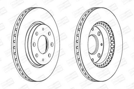 Диск гальмівний CHAMPION 562794CH (фото 1)