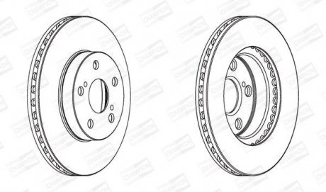 Диск гальмівний CHAMPION 562797CH (фото 1)