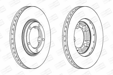 MITSUBISHI Диск тормозной передн. L300/400,Space Gear CHAMPION 562800CH