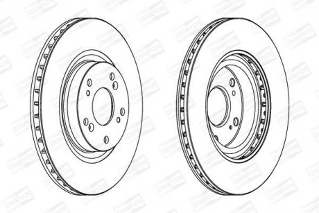 Диск гальмівний CHAMPION 562807CH