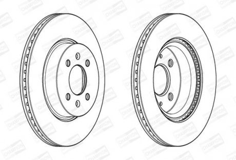 Диск гальмівний CHAMPION 562944CH