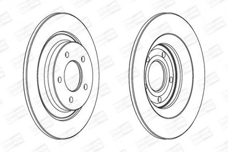 Диск гальмівний CHAMPION 563038CH