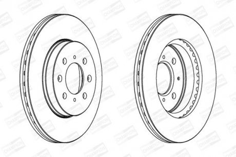 Диск гальмівний CHAMPION 563065CH (фото 1)