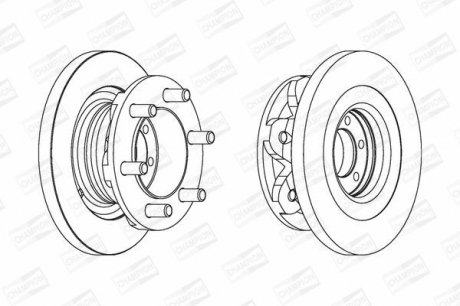 Диск гальмівний CHAMPION 567118CH-1