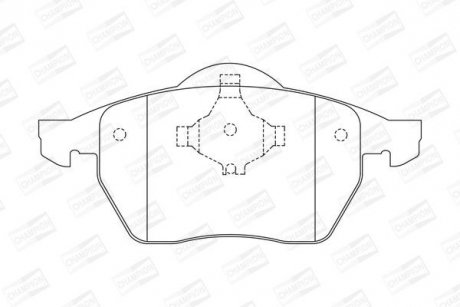 Колодки гальмівні дискові CHAMPION 571921CH (фото 1)