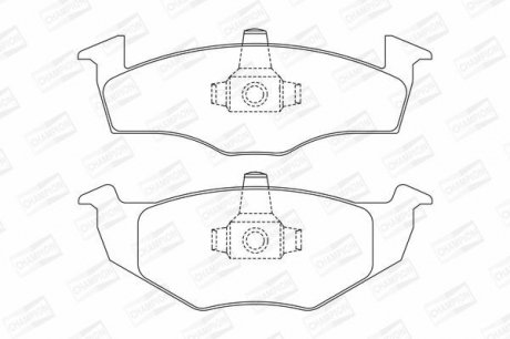 Колодки гальмівні дискові CHAMPION 571939CH