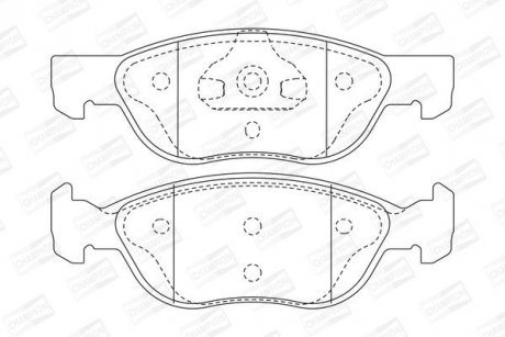Колодки гальмівні дискові CHAMPION 571973CH