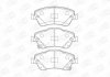 Колодки тормозные дисковые передние TOYOTA Auris CHAMPION 572524CH (фото 1)