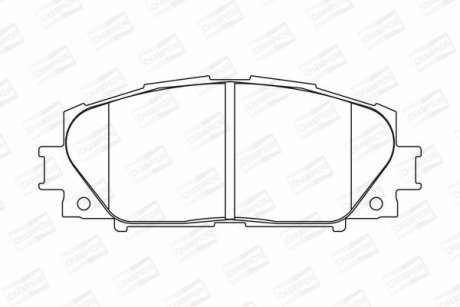 Колодки гальмівні дискові передн Toyota Yaris (05-11, 11-20) CHAMPION 572578CH (фото 1)