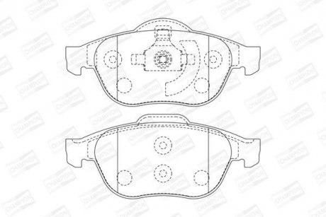 Колодки гальмівні дискові CHAMPION 573025CH (фото 1)