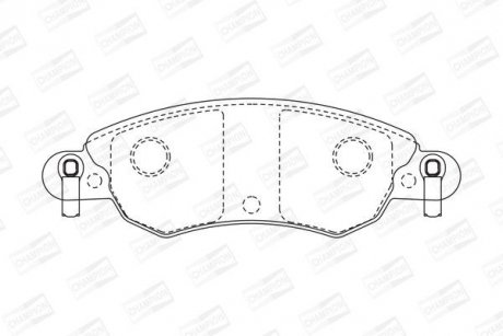 Колодки гальмівні дискові CHAMPION 573026CH