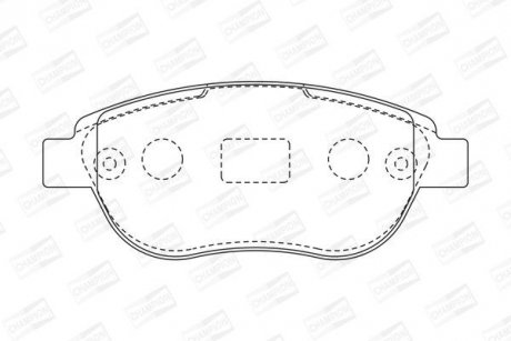 Колодки гальмівні дискові CHAMPION 573031CH (фото 1)