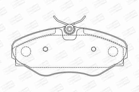 Гальмівні колодки до дисків CHAMPION 573099CH (фото 1)