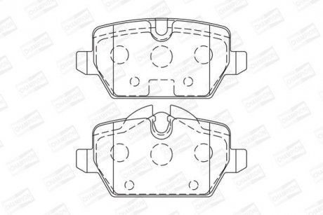 Колодки гальмівні дискові CHAMPION 573136CH (фото 1)