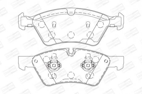Колодки гальмівні дискові CHAMPION 573175CH (фото 1)