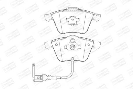 Колодки гальмівні дискові CHAMPION 573197CH (фото 1)