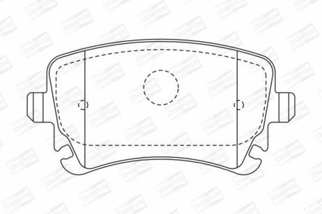 VW Тормозные колодки задн.Audi A4/A6/A8 04-T5 CHAMPION 573219CH (фото 1)