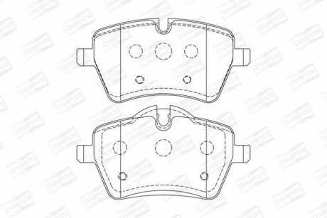 Колодки гальмівні дискові передні MINI MINI (R50, R53) 01-06, MINI (R56) 05-14 CHAMPION 573234CH (фото 1)