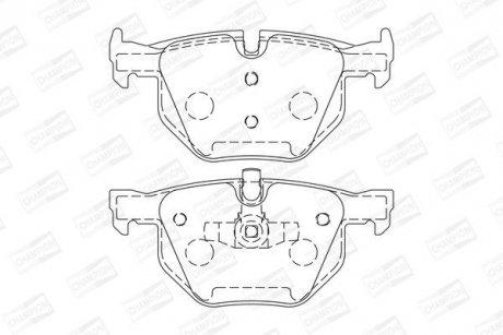Колодки гальмівні дискові CHAMPION 573285CH (фото 1)