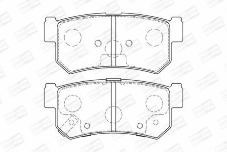 Колодки гальмівні дискові CHAMPION 573377CH (фото 1)