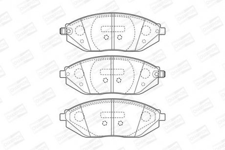 Колодки гальмівні дискові CHAMPION 573385CH (фото 1)