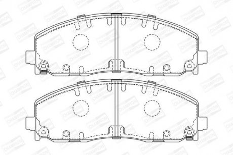 Колодки гальмівні дискові CHAMPION 573411CH (фото 1)