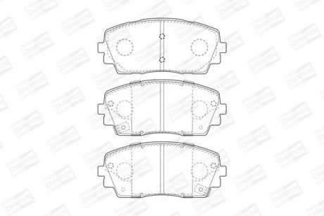 Колодки гальмівні дискові CHAMPION 573420CH (фото 1)