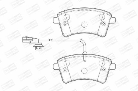 Колодки гальмівні дискові CHAMPION 573436CH (фото 1)